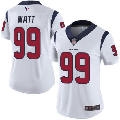 Nike Houston Texans #99 J.J. Watt White Women's Stitched NFL Vapor Untouchable Limited Jersey