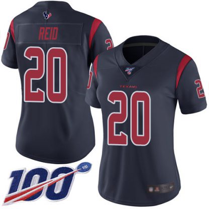Nike Houston Texans #20 Justin Reid Navy Blue Women's Stitched NFL Limited Rush 100th Season Jersey
