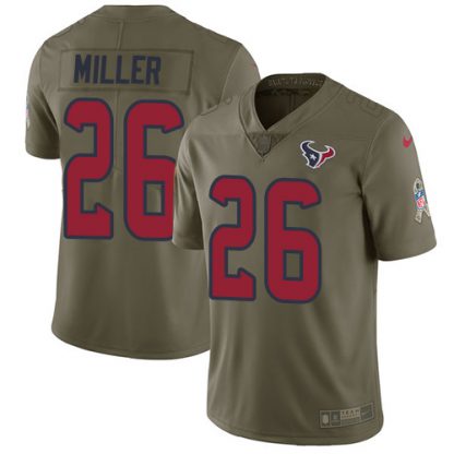 Nike Houston Texans #26 Lamar Miller Olive Youth Stitched NFL Limited 2017 Salute to Service Jersey