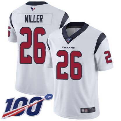 Nike Houston Texans #26 Lamar Miller White Men's Stitched NFL 100th Season Vapor Limited Jersey