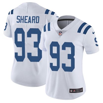 Nike Indianapolis Colts #93 Jabaal Sheard White Women's Stitched NFL Vapor Untouchable Limited Jersey