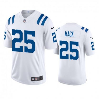 Indianapolis Indianapolis Colts #25 Marlon Mack Men's Nike White 2020 Vapor Limited Jersey