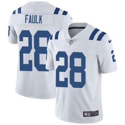 Nike Indianapolis Colts #28 Marshall Faulk White Youth Stitched NFL Vapor Untouchable Limited Jersey