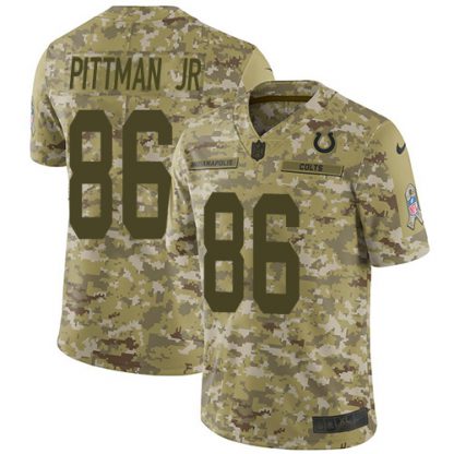 Nike Indianapolis Colts #86 Michael Pittman Jr. Camo Youth Stitched NFL Limited 2018 Salute To Service Jersey