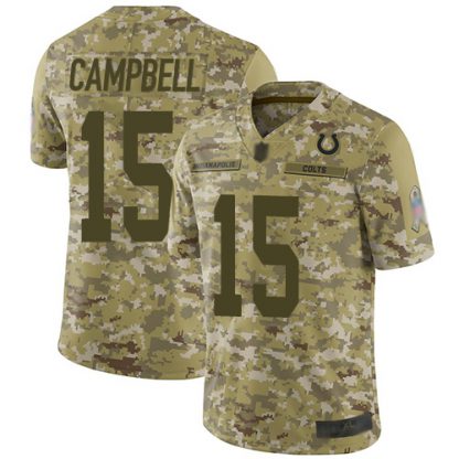 Nike Indianapolis Colts #15 Parris Campbell Camo Men's Stitched NFL Limited 2018 Salute To Service Jersey