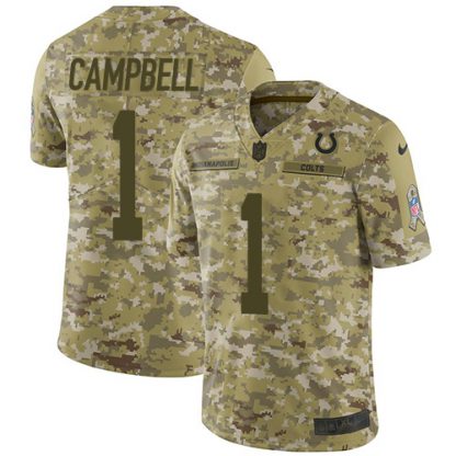 Nike Indianapolis Colts #1 Parris Campbell Camo Men's Stitched NFL Limited 2018 Salute To Service Jersey