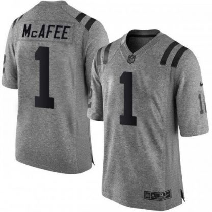 Nike Indianapolis Colts #1 Pat McAfee Gray Men's Stitched NFL Limited Gridiron Gray Jersey