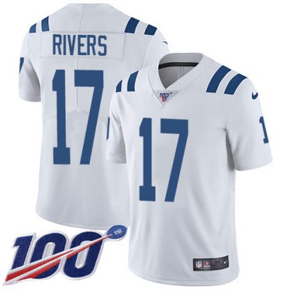 Nike Indianapolis Colts #17 Philip Rivers White Youth Stitched NFL 100th Season Vapor Untouchable Limited Jersey