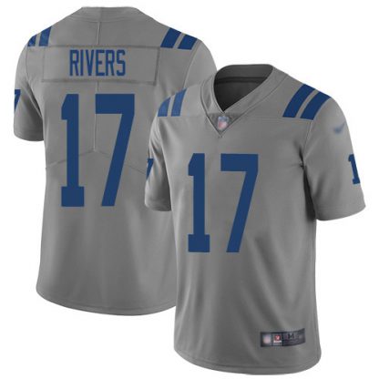 Nike Indianapolis Colts #17 Philip Rivers Gray Men's Stitched NFL Limited Inverted Legend Jersey