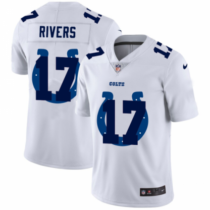 Indianapolis Indianapolis Colts #17 Philip Rivers White Men's Nike Team Logo Dual Overlap Limited NFL Jersey