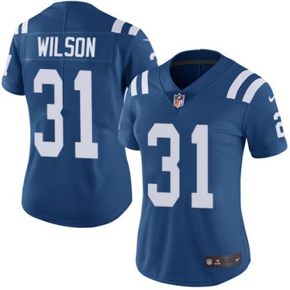Nike Indianapolis Colts #31 Quincy Wilson Royal Blue Team Color Women's Stitched NFL Vapor Untouchable Limited Jersey
