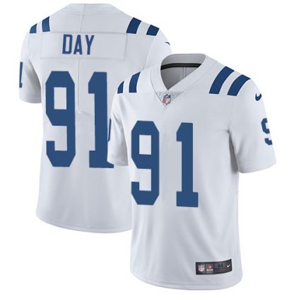 Nike Indianapolis Colts #91 Sheldon Day White Men's Stitched NFL Vapor Untouchable Limited Jersey