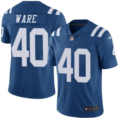Nike Indianapolis Colts #40 Spencer Ware Royal Blue Men's Stitched NFL Limited Rush Jersey