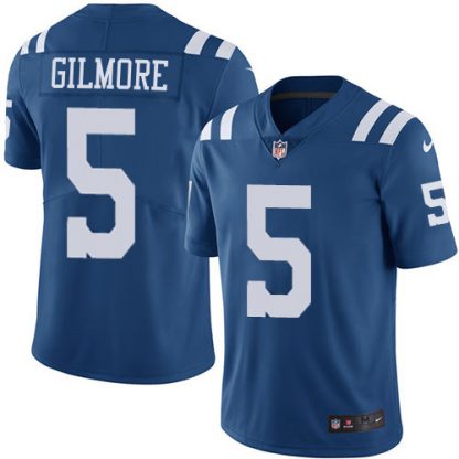 Nike Indianapolis Colts #5 Stephon Gilmore Royal Blue Men's Stitched NFL Limited Rush Jersey
