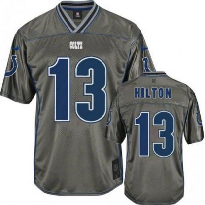 Nike Indianapolis Colts #13 T.Y. Hilton Grey Men's Stitched NFL Elite Vapor Jersey