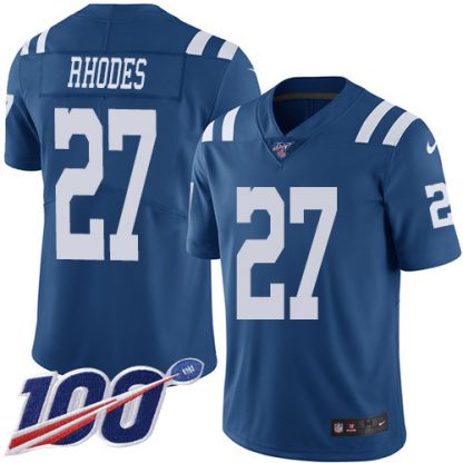 Nike Indianapolis Colts #27 Xavier Rhodes Royal Blue Youth Stitched NFL Limited Rush 100th Season Jersey