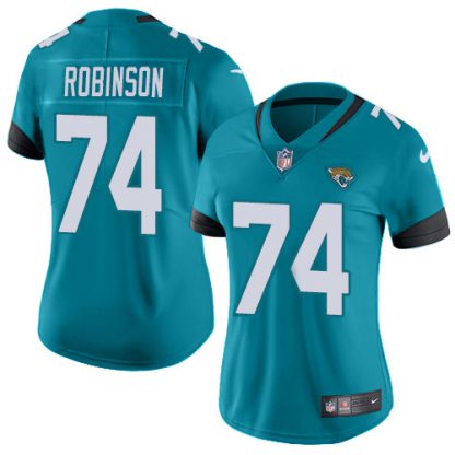 Nike Jacksonville Jaguars #74 Cam Robinson Teal Green Alternate Women's Stitched NFL Vapor Untouchable Limited Jersey