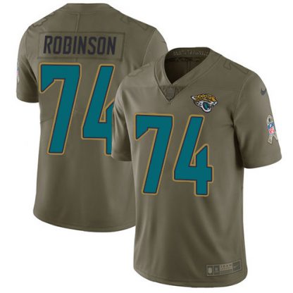 Nike Jacksonville Jaguars #74 Cam Robinson Olive Men's Stitched NFL Limited 2017 Salute to Service Jersey