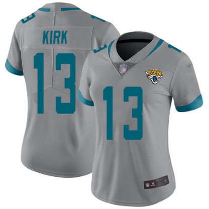Nike Jacksonville Jaguars #13 Christian Kirk Silver Women's Stitched NFL Limited Inverted Legend Jersey