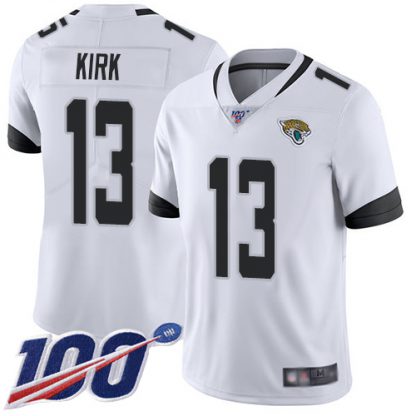 Nike Jacksonville Jaguars #13 Christian Kirk White Men's Stitched NFL 100th Season Vapor Limited Jersey
