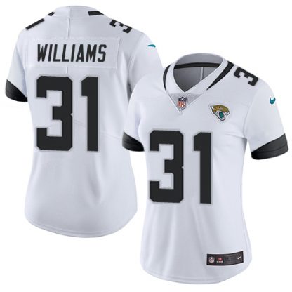 Nike Jacksonville Jaguars #31 Darious Williams White Women's Stitched NFL Vapor Untouchable Limited Jersey