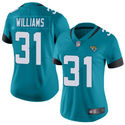 Nike Jacksonville Jaguars #31 Darious Williams Teal Green Alternate Women's Stitched NFL Vapor Untouchable Limited Jersey