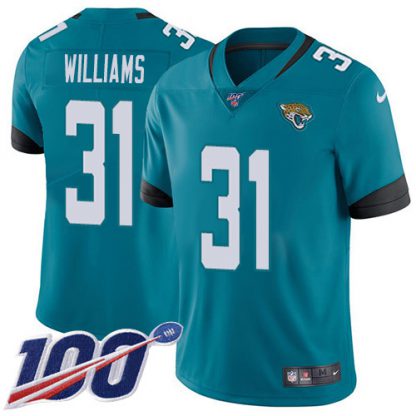 Nike Jacksonville Jaguars #31 Darious Williams Teal Green Alternate Youth Stitched NFL 100th Season Vapor Limited Jersey