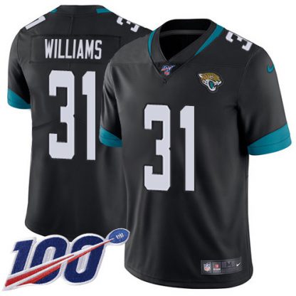 Nike Jacksonville Jaguars #31 Darious Williams Black Team Color Youth Stitched NFL 100th Season Vapor Limited Jersey
