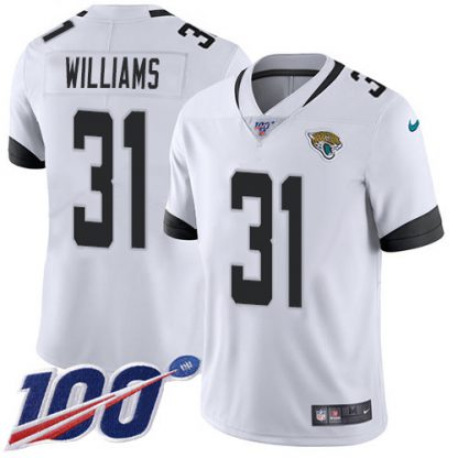 Nike Jacksonville Jaguars #31 Darious Williams White Youth Stitched NFL 100th Season Vapor Limited Jersey