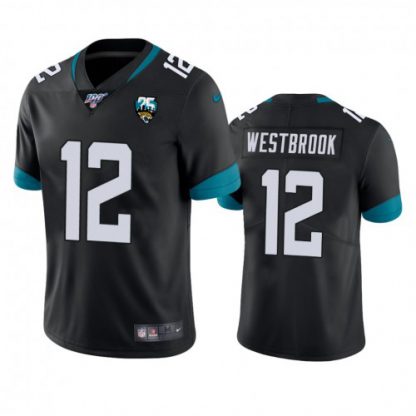 Nike Jacksonville Jaguars #12 Dede Westbrook Black 25th Anniversary Vapor Limited Stitched NFL 100th Season Jersey