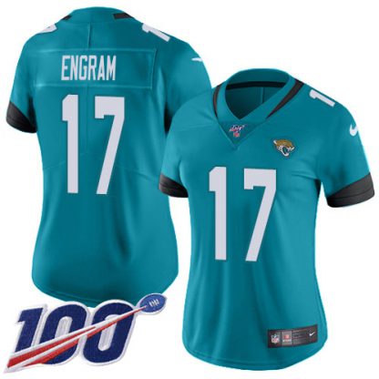 Nike Jacksonville Jaguars #17 Evan Engram Teal Green Alternate Women's Stitched NFL 100th Season Vapor Untouchable Limited Jersey