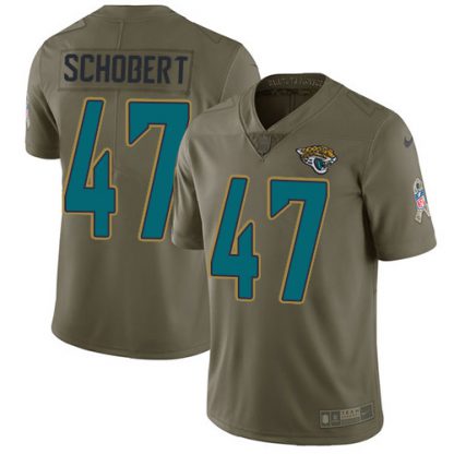 Nike Jacksonville Jaguars #47 Joe Schobert Olive Youth Stitched NFL Limited 2017 Salute To Service Jersey