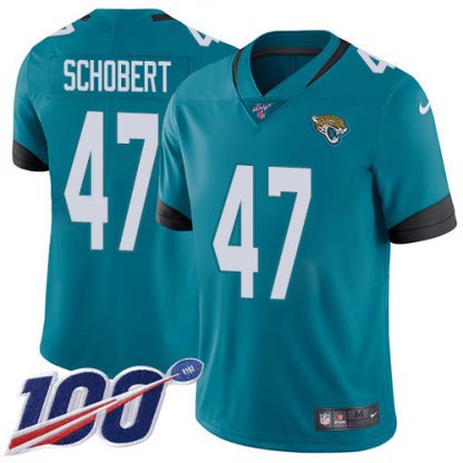Nike Jacksonville Jaguars #47 Joe Schobert Teal Green Alternate Youth Stitched NFL 100th Season Vapor Untouchable Limited Jersey