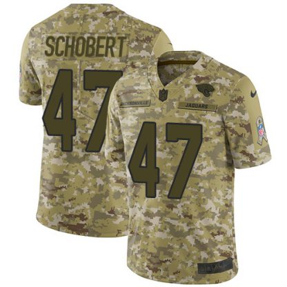 Nike Jacksonville Jaguars #47 Joe Schobert Camo Men's Stitched NFL Limited 2018 Salute To Service Jersey