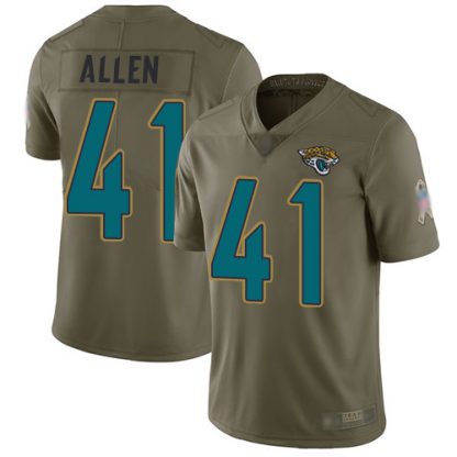Nike Jacksonville Jaguars #41 Josh Allen Olive Youth Stitched NFL Limited 2017 Salute to Service Jersey