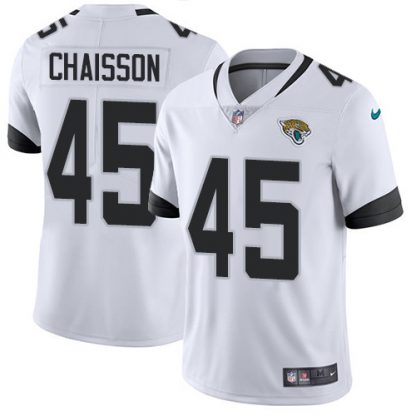 Nike Jacksonville Jaguars #45 K'Lavon Chaisson White Men's Stitched NFL Vapor Untouchable Limited Jersey