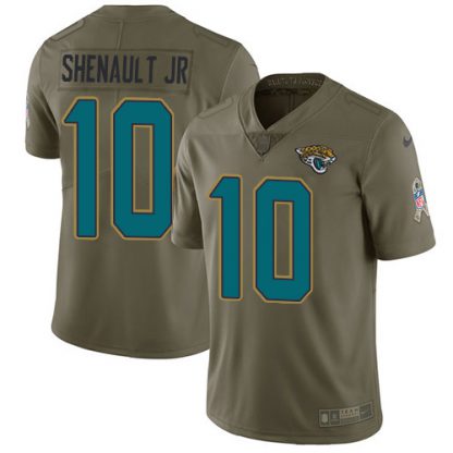 Nike Jacksonville Jaguars #10 Laviska Shenault Jr. Olive Men's Stitched NFL Limited 2017 Salute To Service Jersey