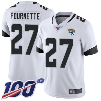 Nike Jacksonville Jaguars #27 Leonard Fournette White Youth Stitched NFL 100th Season Vapor Limited Jersey