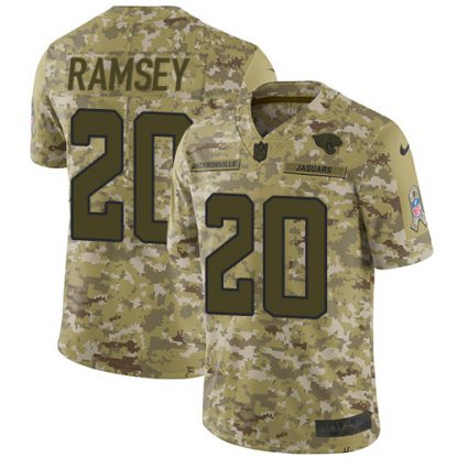 Nike Jacksonville Jaguars #20 Jalen Los Angeles Ramsey Camo Men's Stitched NFL Limited 2018 Salute To Service Jersey