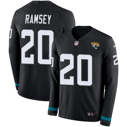 Nike Jacksonville Jaguars #20 Jalen Los Angeles Ramsey Black Team Color Men's Stitched NFL Limited Therma Long Sleeve Jersey