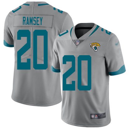 Nike Jacksonville Jaguars #20 Jalen Los Angeles Ramsey Silver Men's Stitched NFL Limited Inverted Legend Jersey