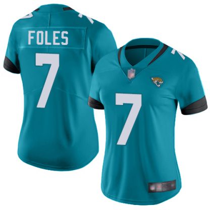 Nike Jacksonville Jaguars #7 Nick Foles Teal Green Alternate Women's Stitched NFL Vapor Untouchable Limited Jersey