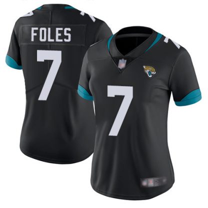 Nike Jacksonville Jaguars #7 Nick Foles Black Team Color Women's Stitched NFL Vapor Untouchable Limited Jersey