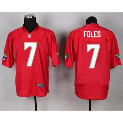 Nike Jacksonville Jaguars #7 Nick Foles Red Men's Stitched NFL Elite QB Practice Jersey