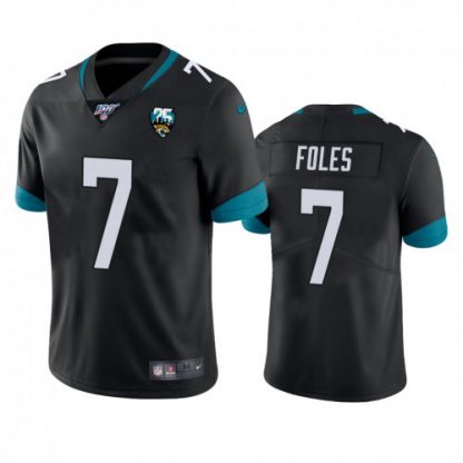 Nike Jacksonville Jaguars #7 Nick Foles Black 25th Anniversary Vapor Limited Stitched NFL 100th Season Jersey