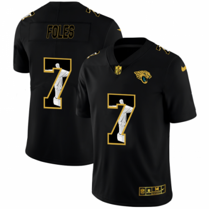 Jacksonville Jacksonville Jaguars #7 Nick Foles Men's Nike Carbon Black Vapor Cristo Redentor Limited NFL Jersey