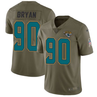 Nike Jacksonville Jaguars #90 Taven Bryan Olive Youth Stitched NFL Limited 2017 Salute to Service Jersey