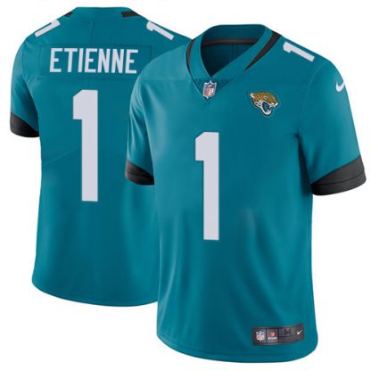 Nike Jacksonville Jaguars #1 Travis Etienne Teal Green Alternate Men's Stitched NFL Vapor Untouchable Limited Jersey