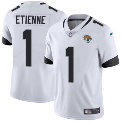 Nike Jacksonville Jaguars #1 Travis Etienne White Men's Stitched NFL Vapor Untouchable Limited Jersey