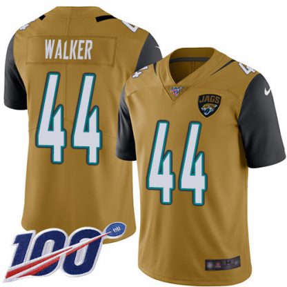 Nike Jacksonville Jaguars #44 Travon Walker Gold Youth Stitched NFL Limited Rush 100th Season Jersey